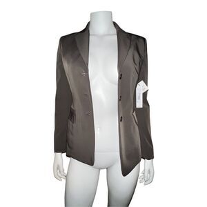 Tahari Women's Brown Three-Button Single Breasted Blazer Jacket Size 2 NWT